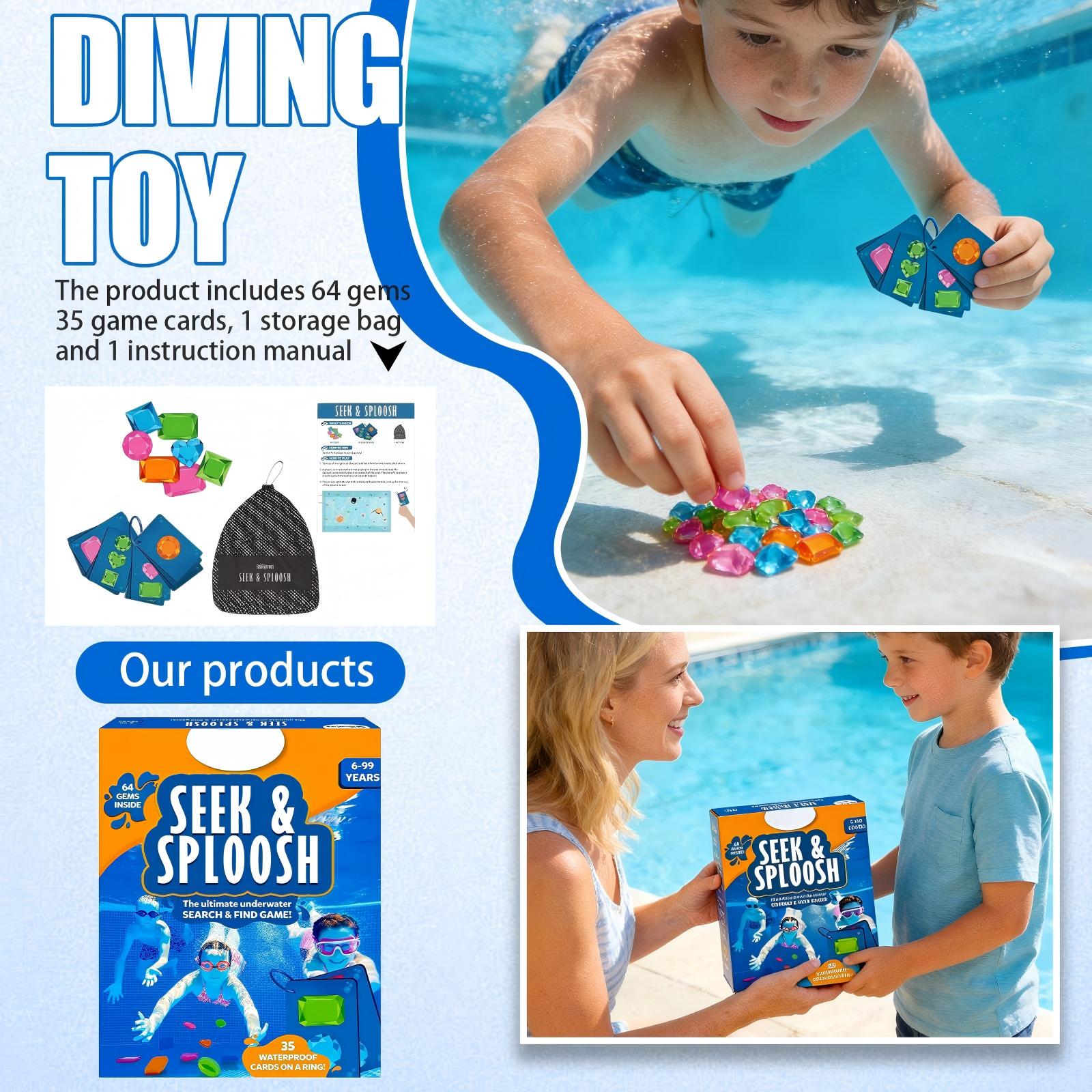 Kids Outdoor Learning Activities - 1/2/3/5Set Kids Underwater Diving Gem Toys