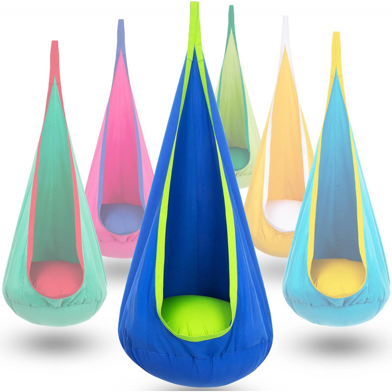 Kids Outdoor Hammock - Children Hanging Pod Swing Hammock Chair
