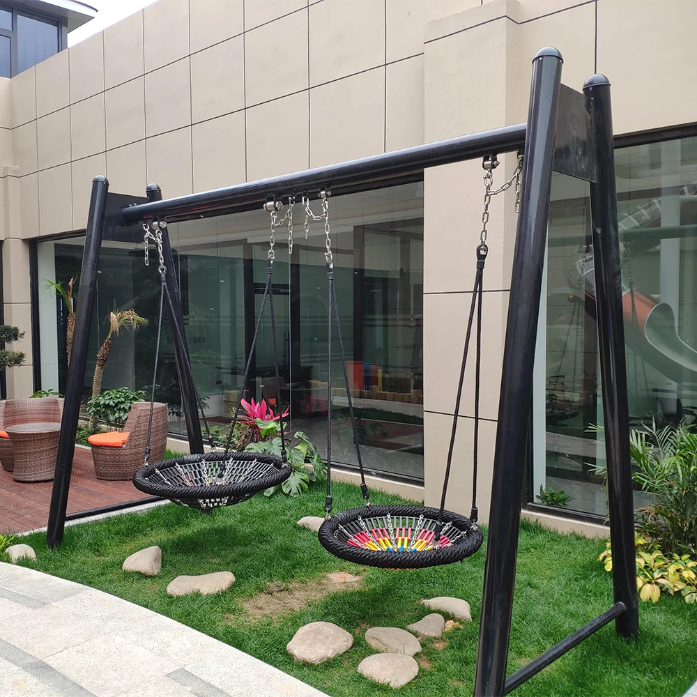 Kids Outdoor Nest Swing - Superior Quality Round Children Kids Double