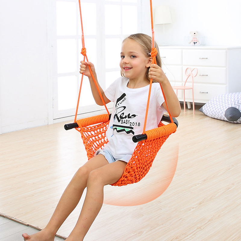 Kids Outdoor Nest Swing - Kids Hammock Nest Swing Hand Weaving