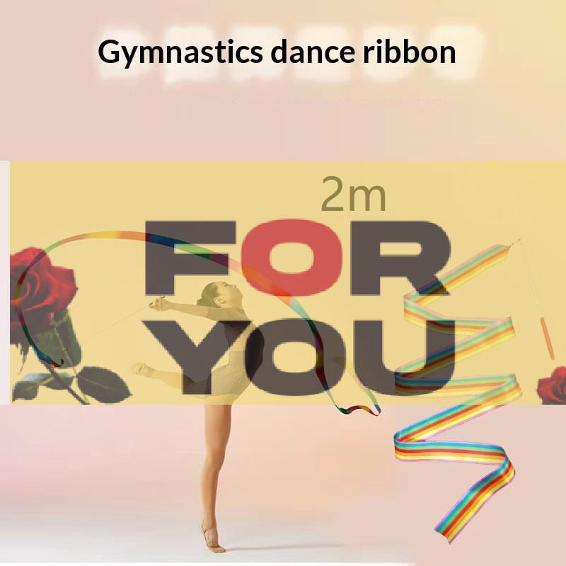 Kids Outdoor Balance Beam - 【OD】Colorful Artistic Gymnastics Ribbon With Rod