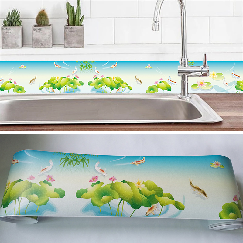 Kids Outdoor Mud Kitchen - 3D Baseboard Waistline Flower Wall Sticker