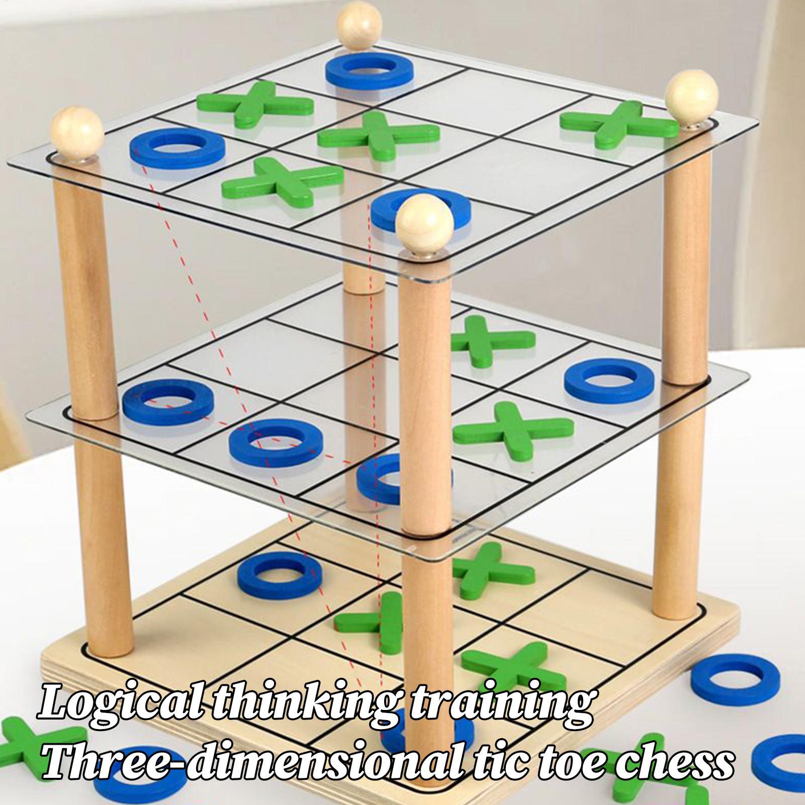 Kids Outdoor Learning Activities - Connect Board Games 3D Strategic Toys