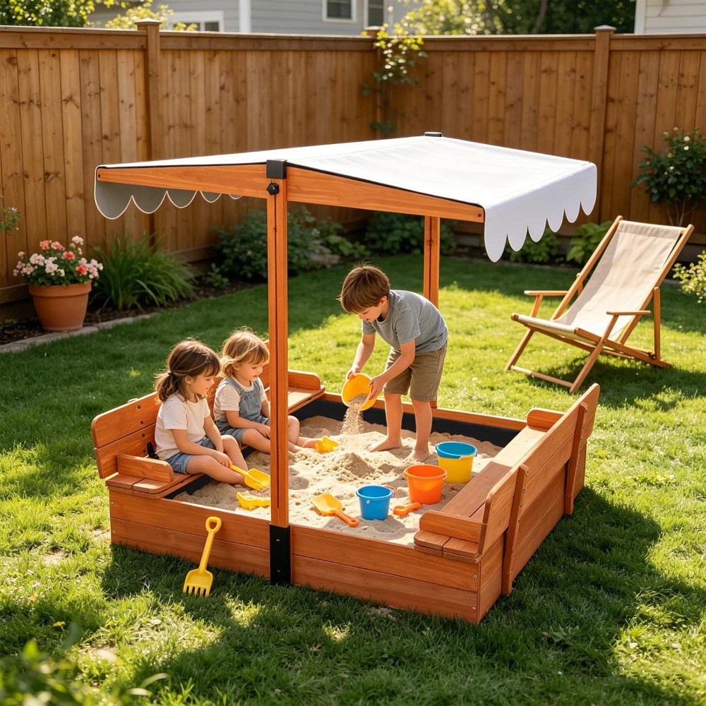 US Shipping Wooden Kids Sandbo - Kids Outdoor Bench 评论和价格