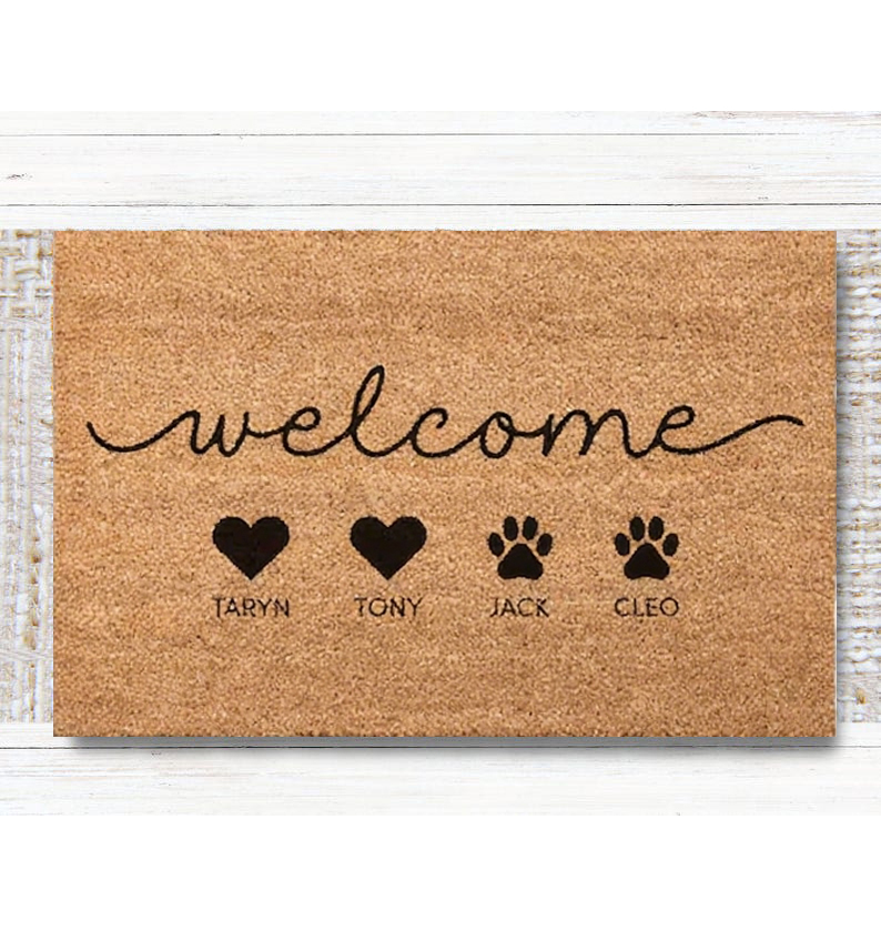 Custom Family Doormat Custom P - Kids Outdoor Ideas 评论和价格