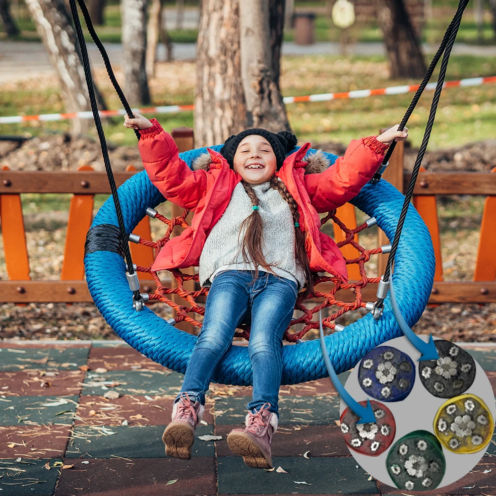 Blue/Red Playground Nest Swing - Kids Outdoor Nest Swing 评论和价格