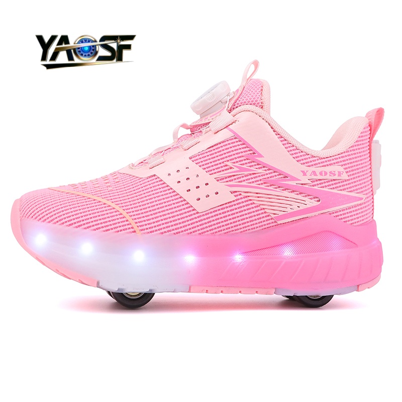 Kids 4-Wheel LED Light Up Shoe - Kids Outdoor Lights 评论和价格