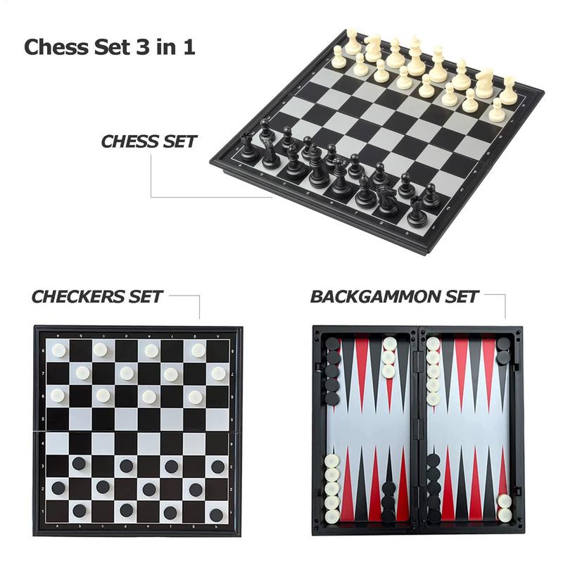 Travel Chess Set Chess Set For - Kids Outdoor Learning Activities 评论和价格