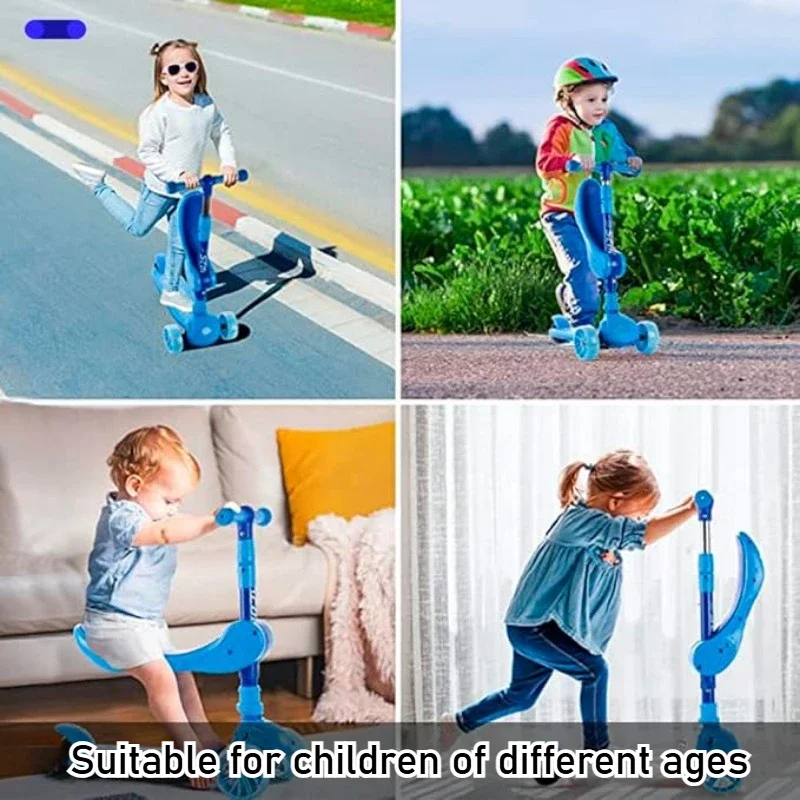 2-in-1 Kids Kick Scooter with  - Kids Outdoor Lights 评论和价格