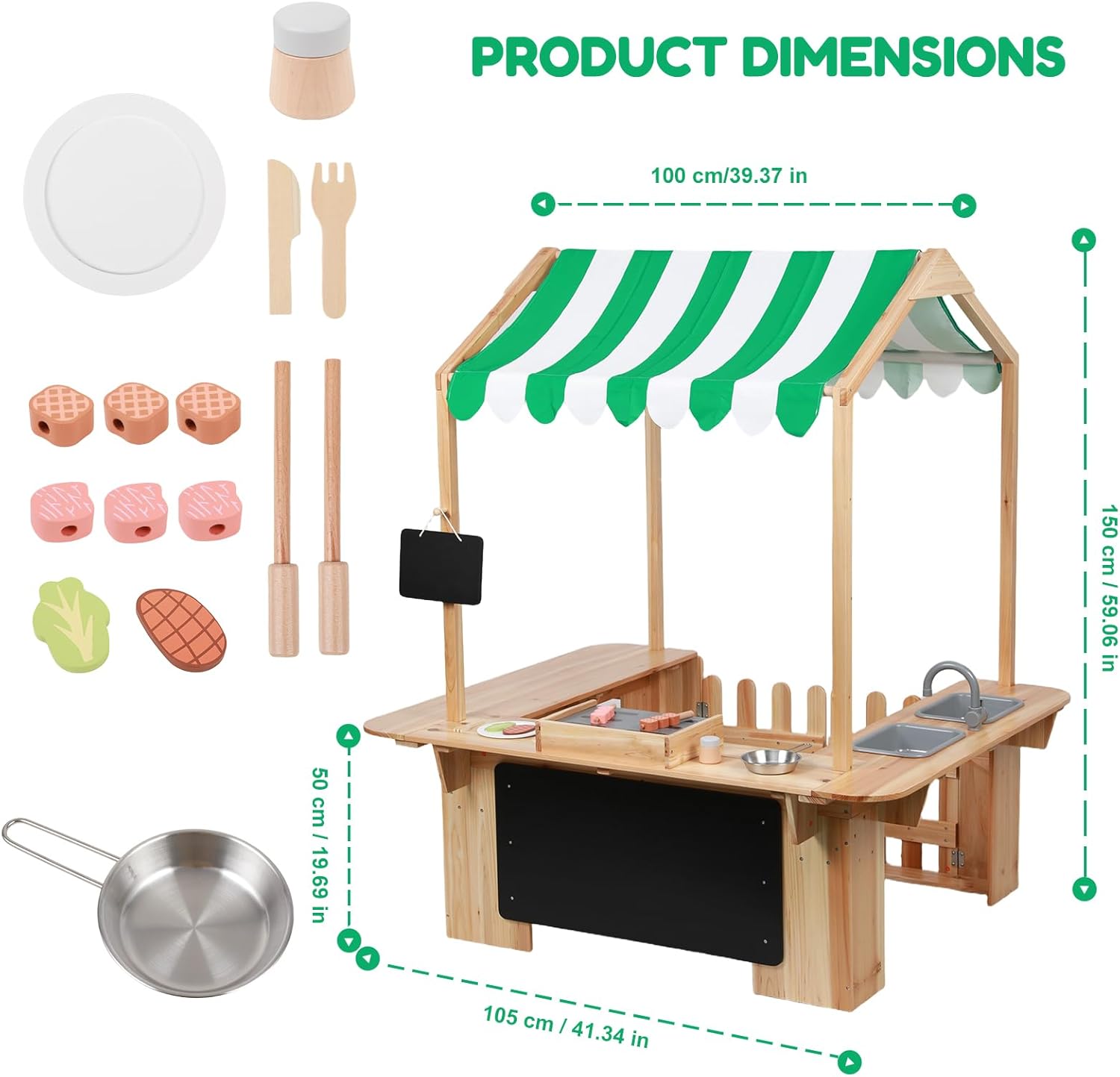 Kids Outdoor Playhouse, Mud Ki - Kids Outdoor Mud Kitchen 评论和价格