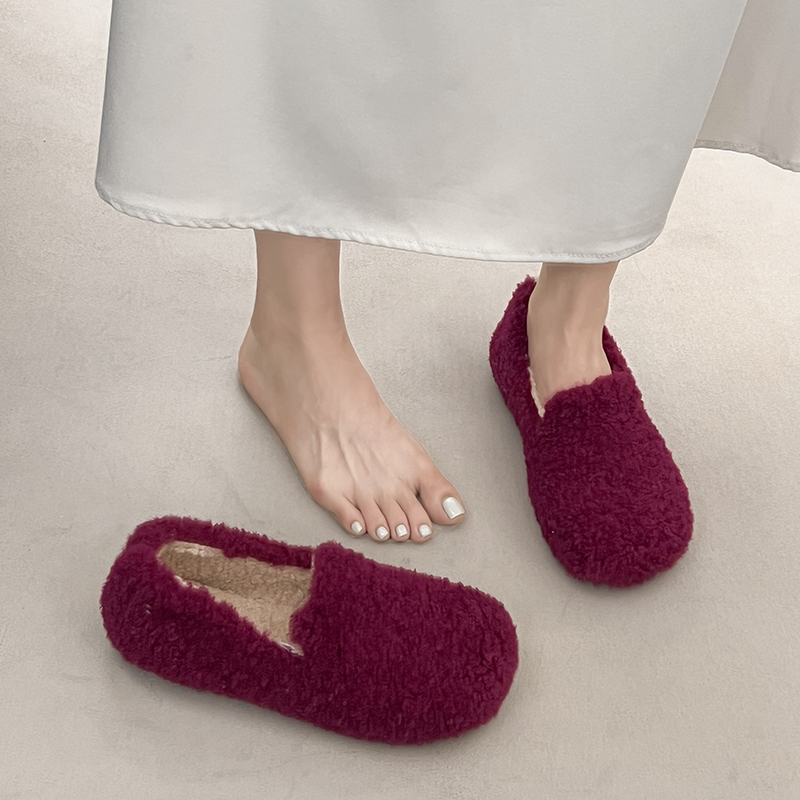 2026Women Fuzzy Warm Slip‑on S - Kids Outdoor Lights 评论和价格
