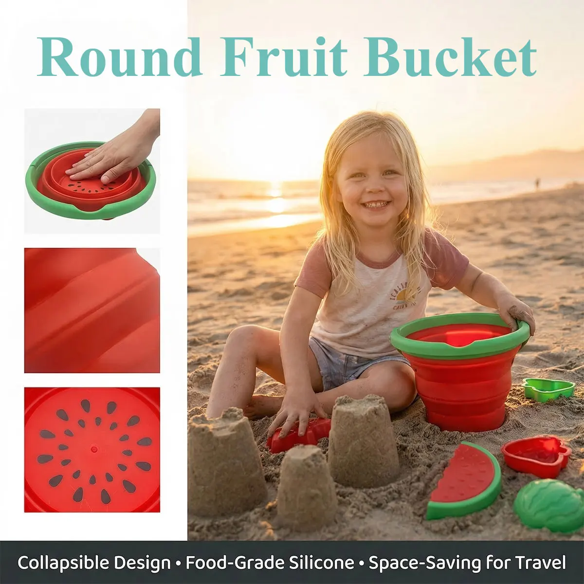 Different Foldable Sand Bucket - Kids Outdoor Mud Kitchen 评论和价格
