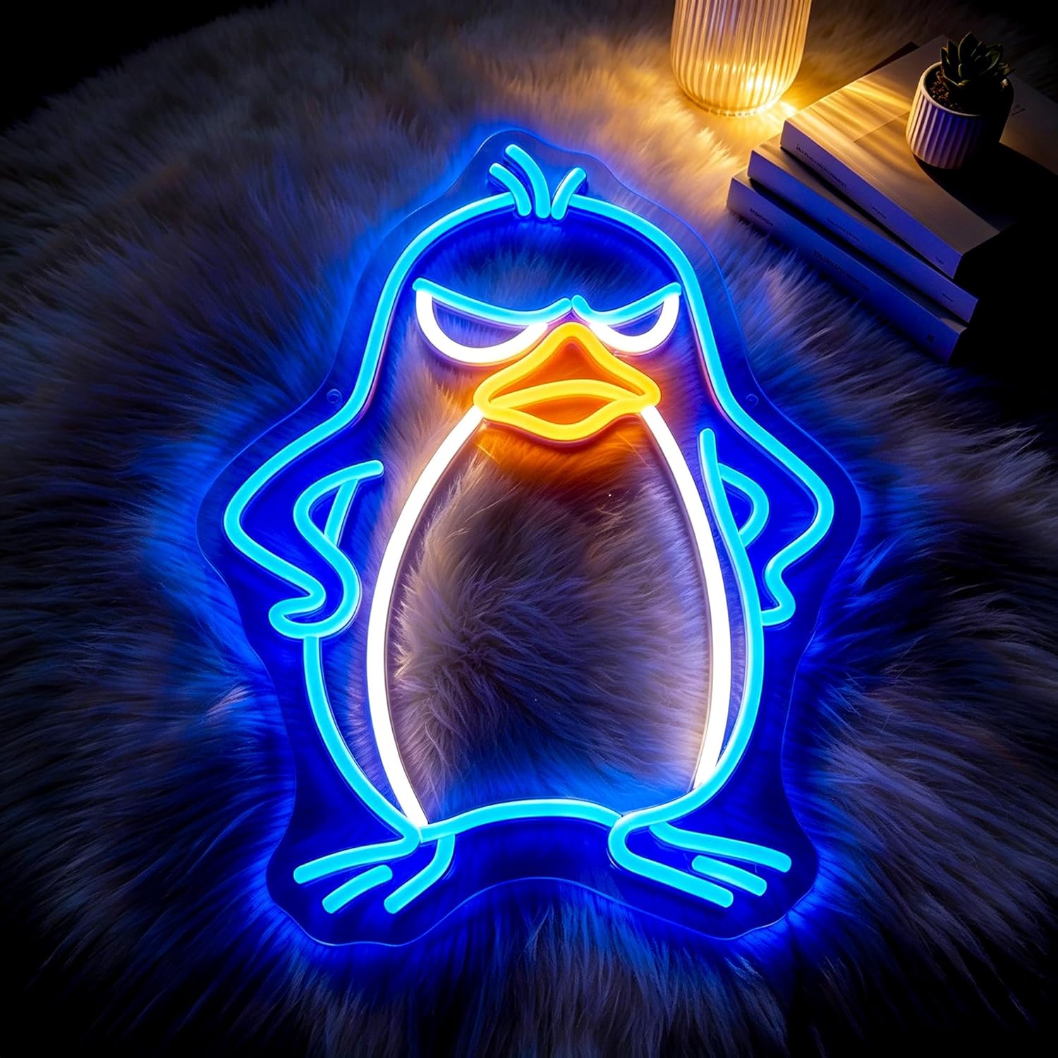 Penguin Neon Sign USB Powered  - Kids Outdoor Zoo 评论和价格