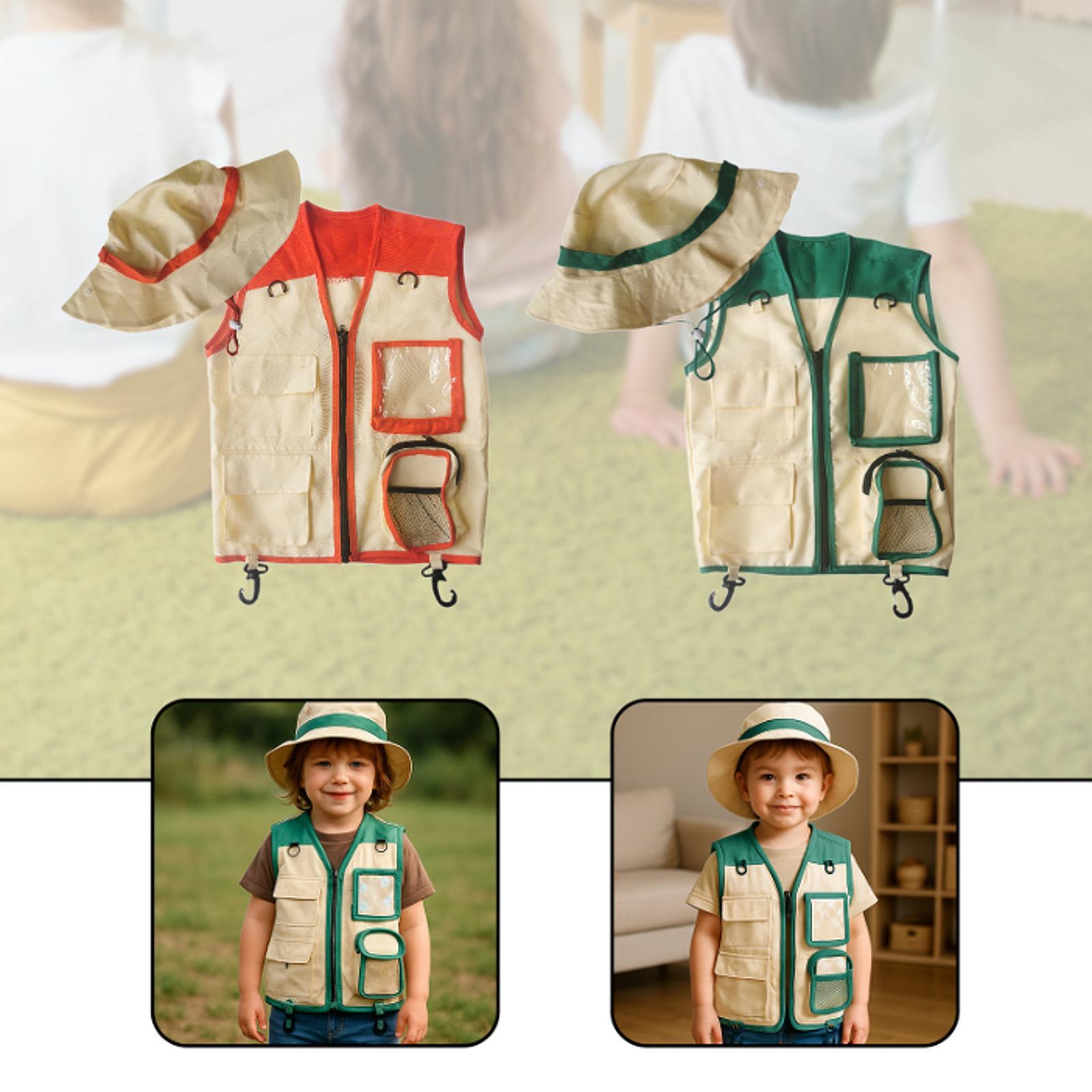 Kids Explorer Vest and Hat for - Kids Outdoor Zoo 评论和价格