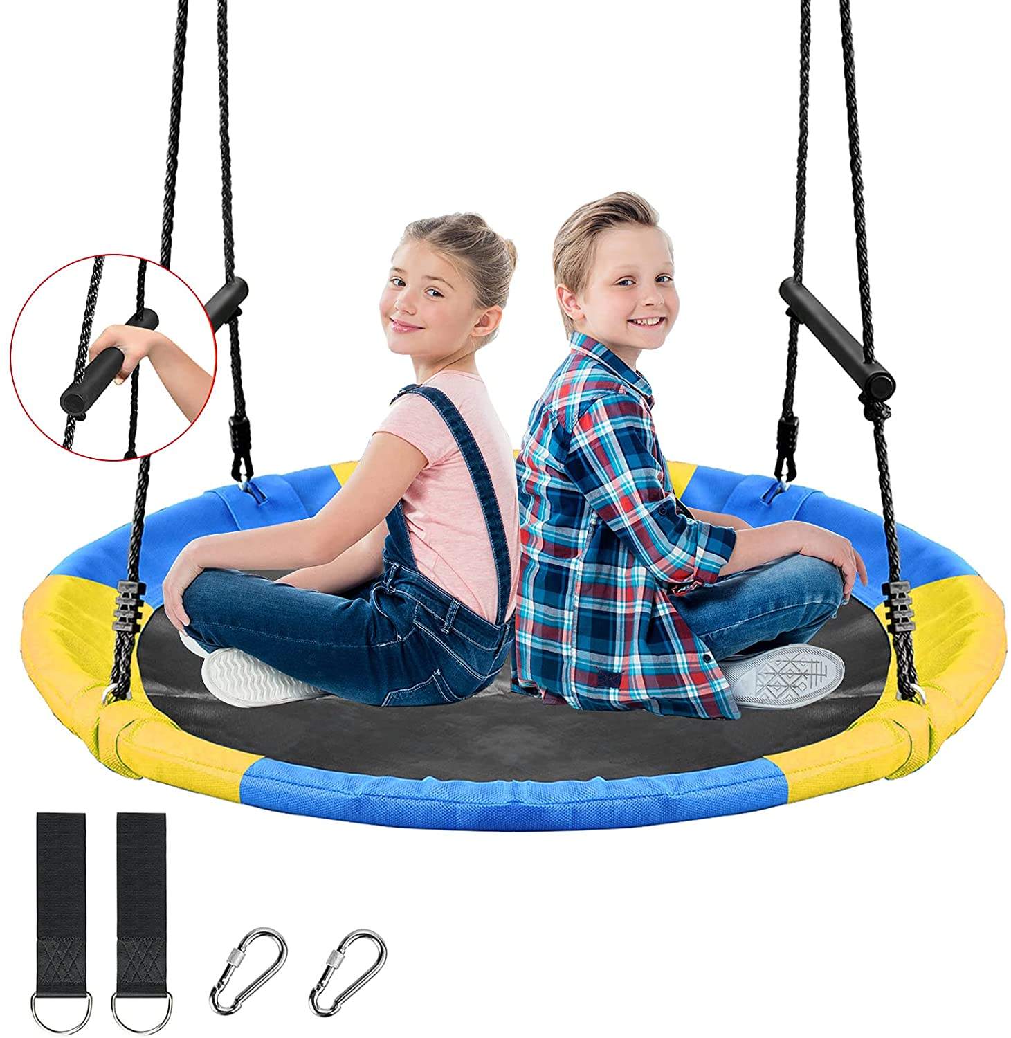 Nest Web Net Tree Swing Monkey - Kids Outdoor Nest Swing 评论和价格