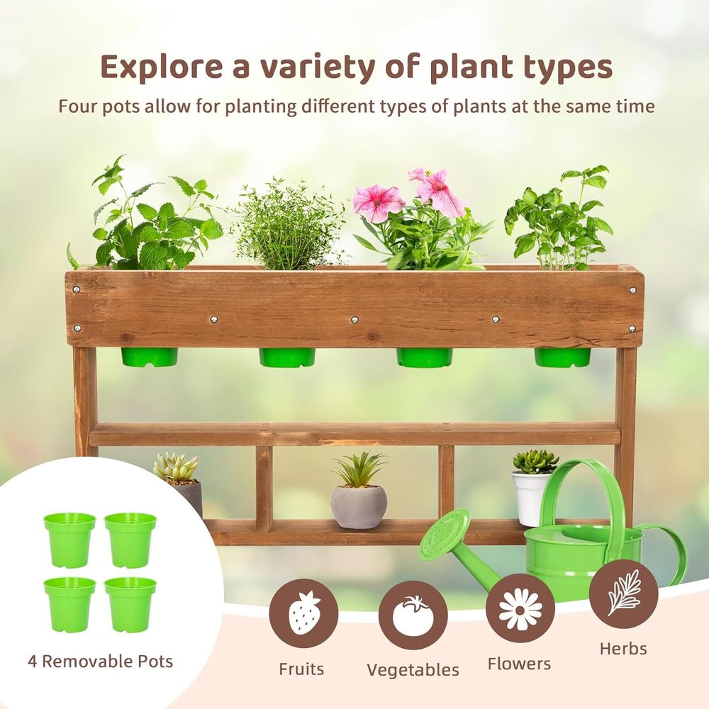 OOOK Kids Mud Kitchen, ir Wood - Kids Outdoor Bench 评论和价格