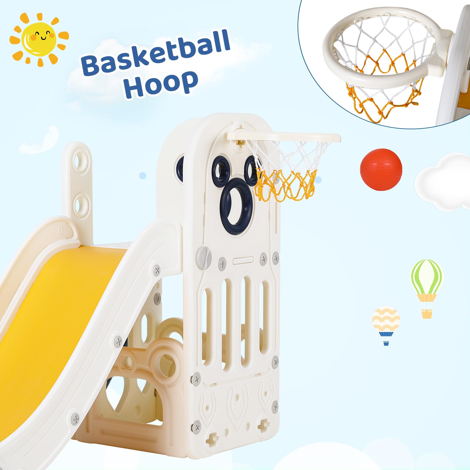 6 in 1 Toddler Slide Playset,  - Kids Outdoor Climber 评论和价格