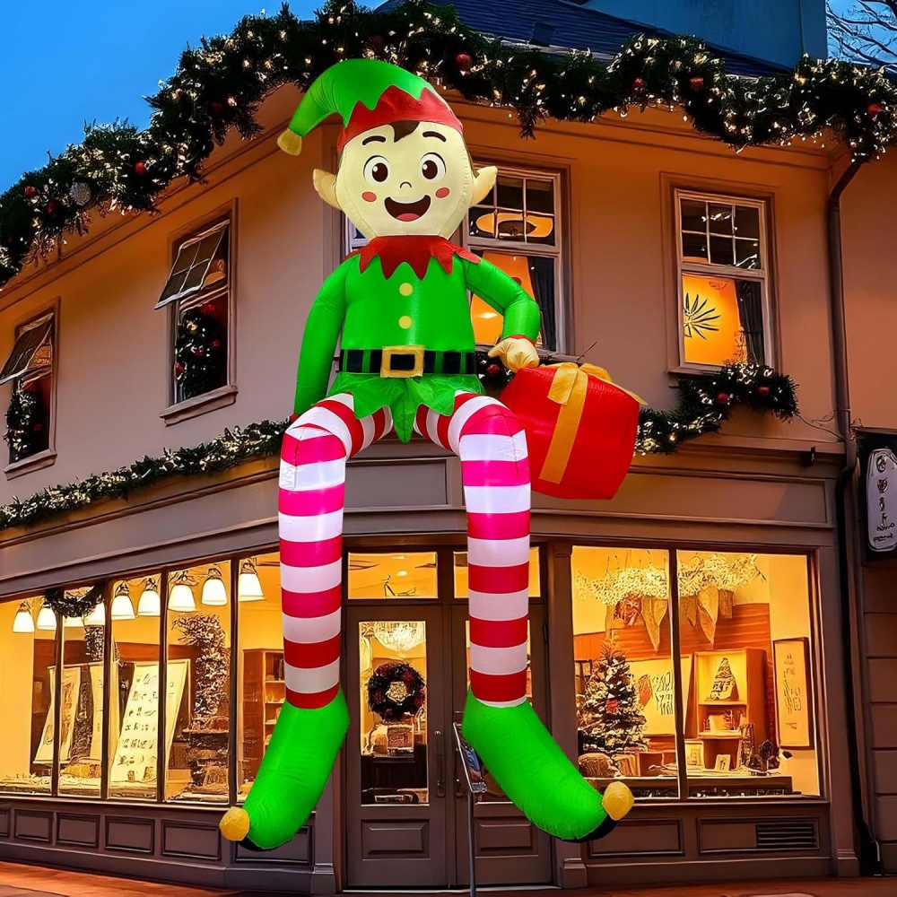 8FT Christmas Inflatables Sitt - Kids Outdoor Lights 评论和价格