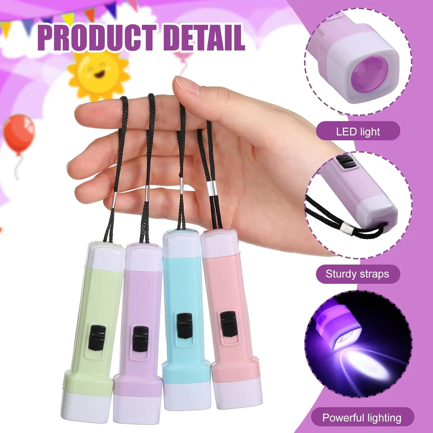 Small LED Torch Mini Flashligh - Kids Outdoor Birthday Party Ideas 评论和价格