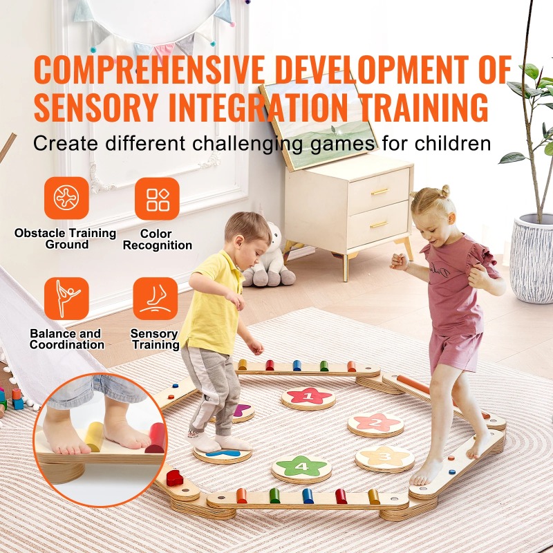 6 PCS Balance Beam Stepping St - Kids Outdoor Balance Beam 评论和价格