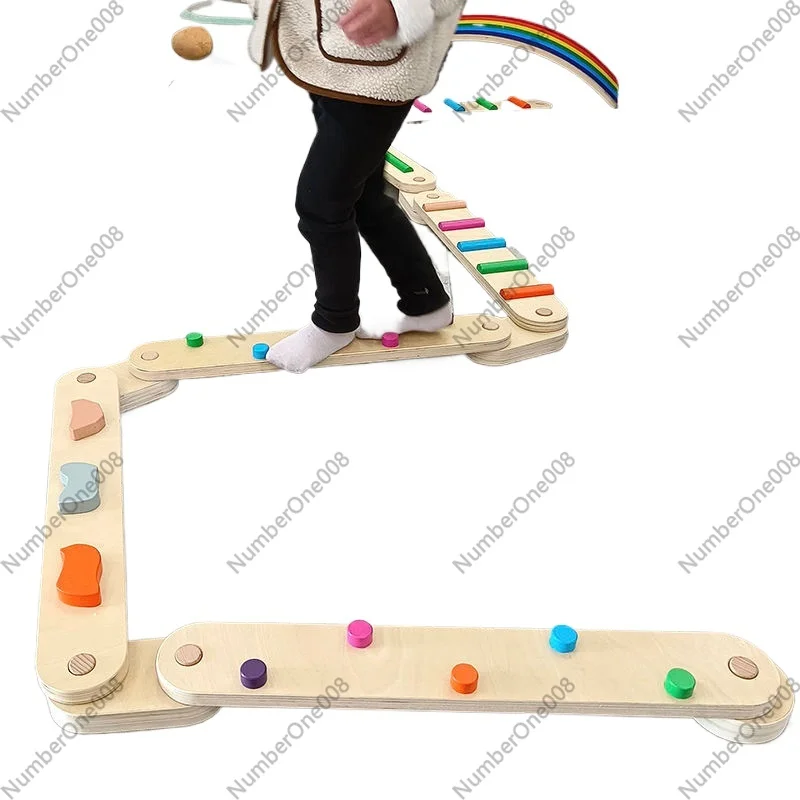 Thick Wooden Balance Beam Tact - Kids Outdoor Balance Beam 评论和价格