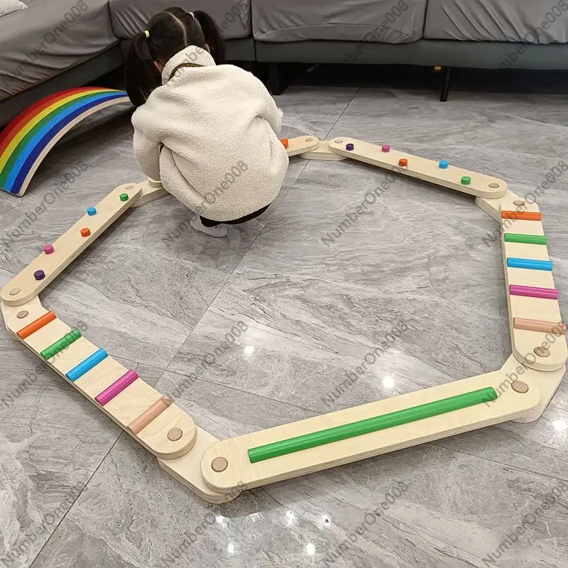 Thick Wooden Balance Beam Tact - Kids Outdoor Balance Beam 评论和价格