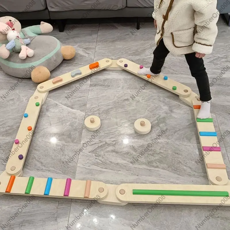 Thick Wooden Balance Beam Tact - Kids Outdoor Balance Beam 评论和价格