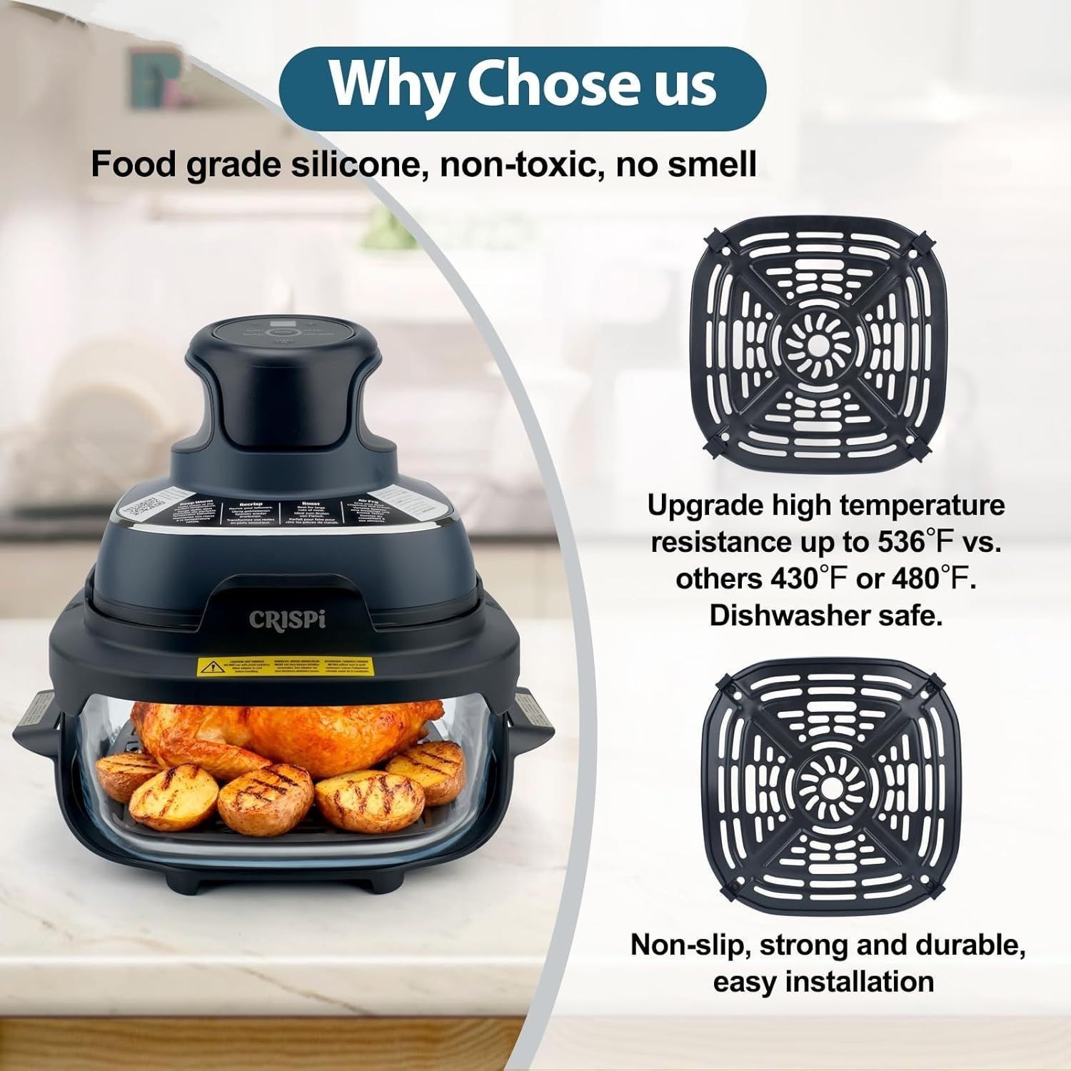 Air Fryer Grill Pan Compatible - Kids Outdoor Ninja Equipment 评论和价格
