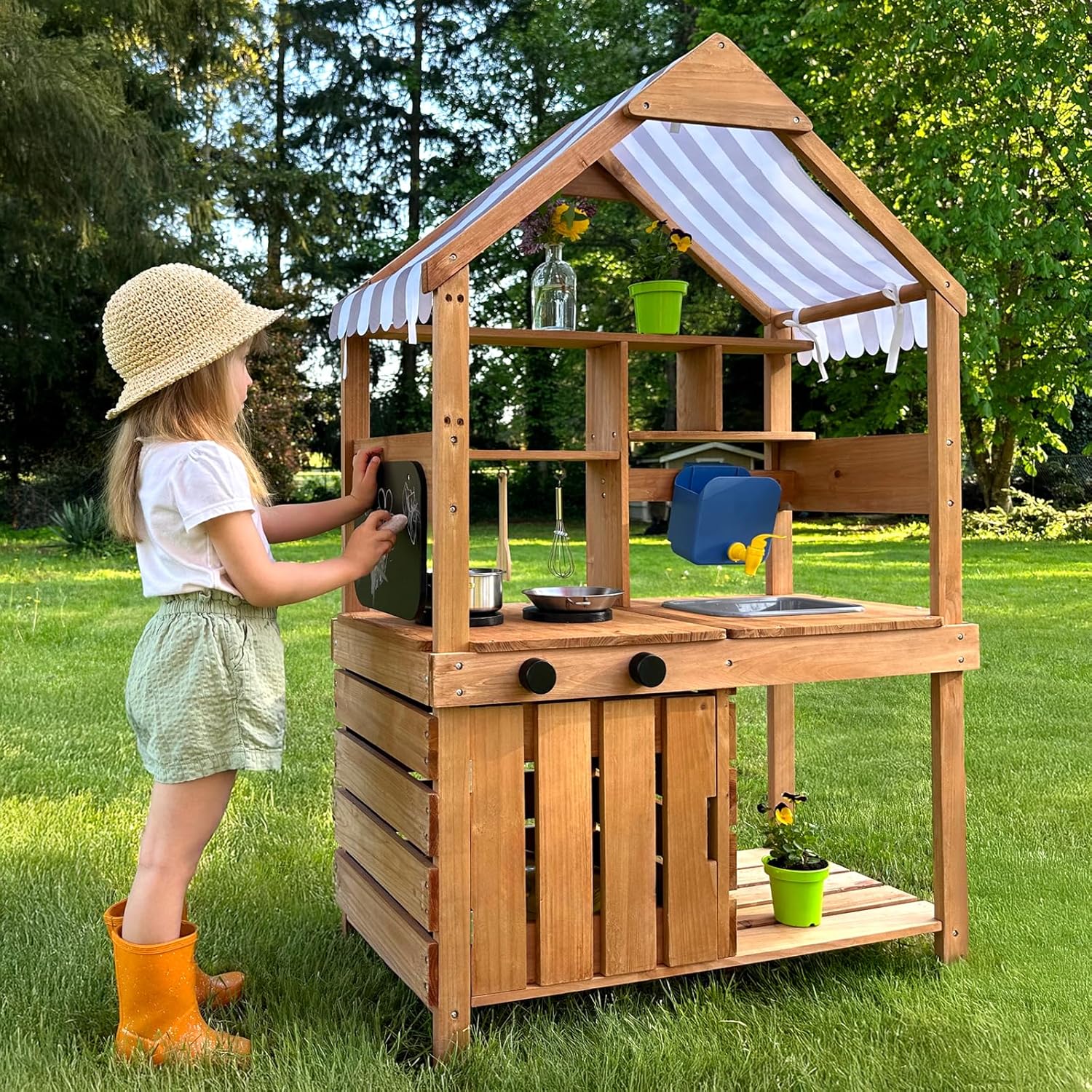#Mud Kitchen Outdoor Playset C - Kids Outdoor Mud Kitchen 评论和价格