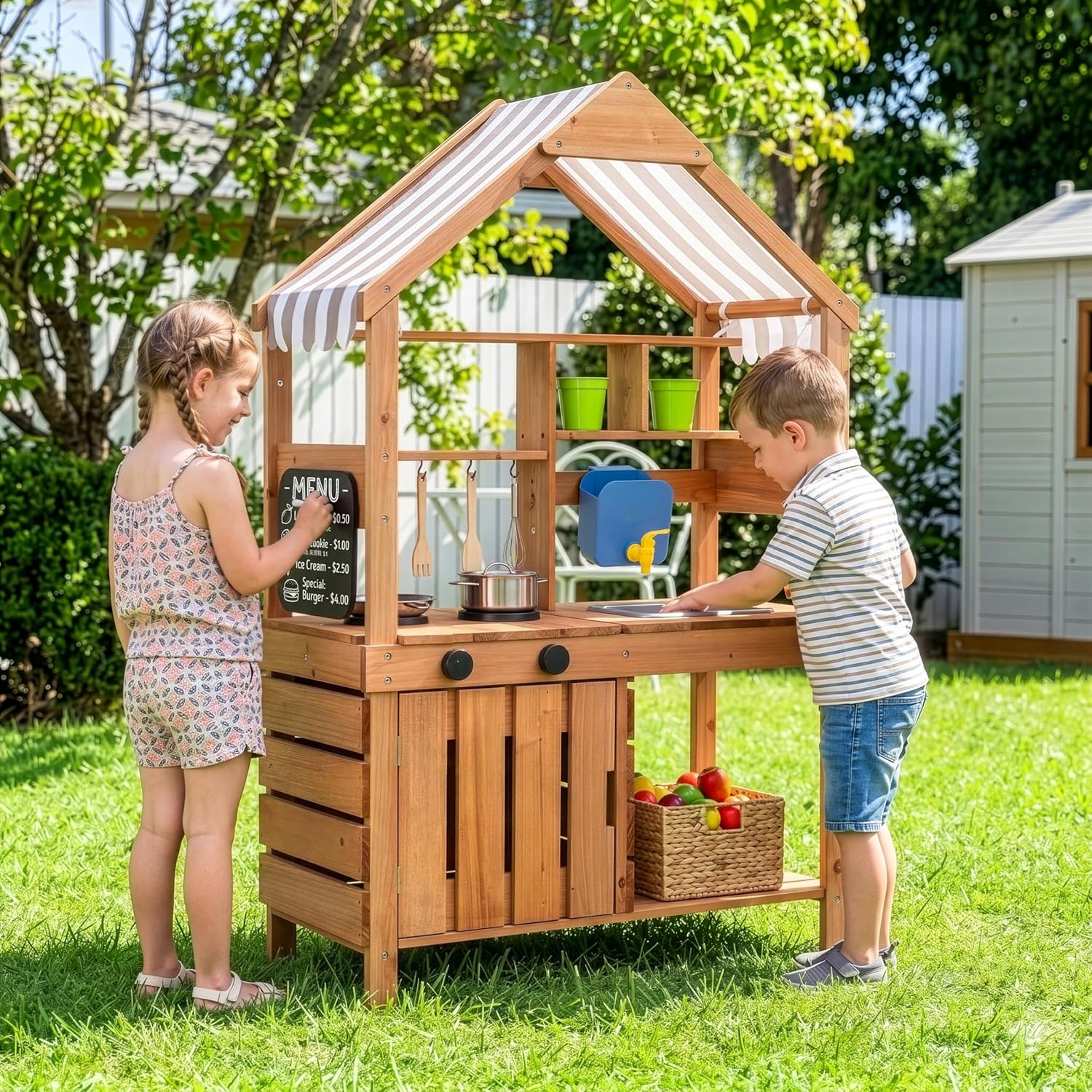#Mud Kitchen Outdoor Playset C - Kids Outdoor Mud Kitchen 评论和价格