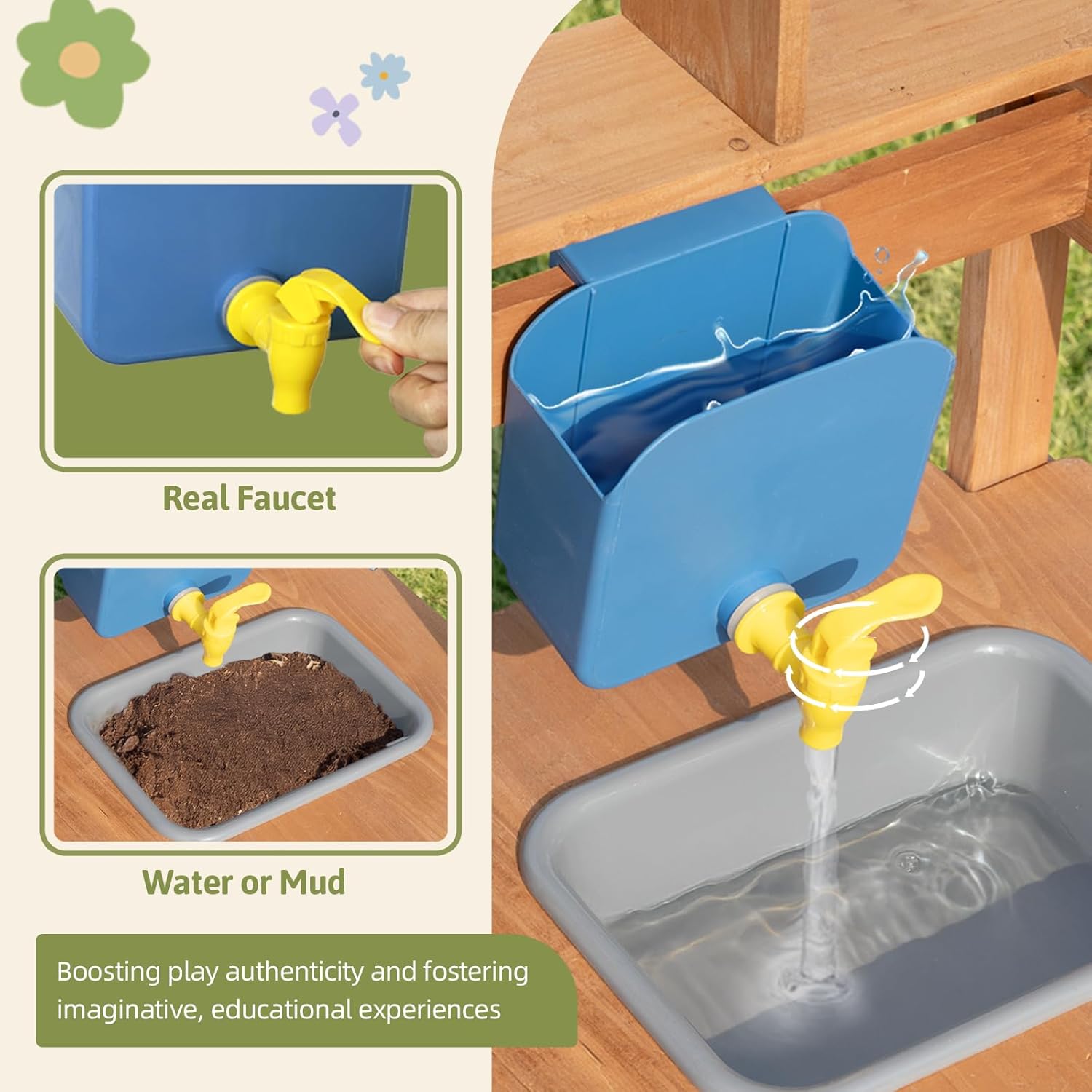 #Mud Kitchen Outdoor Playset C - Kids Outdoor Mud Kitchen 评论和价格