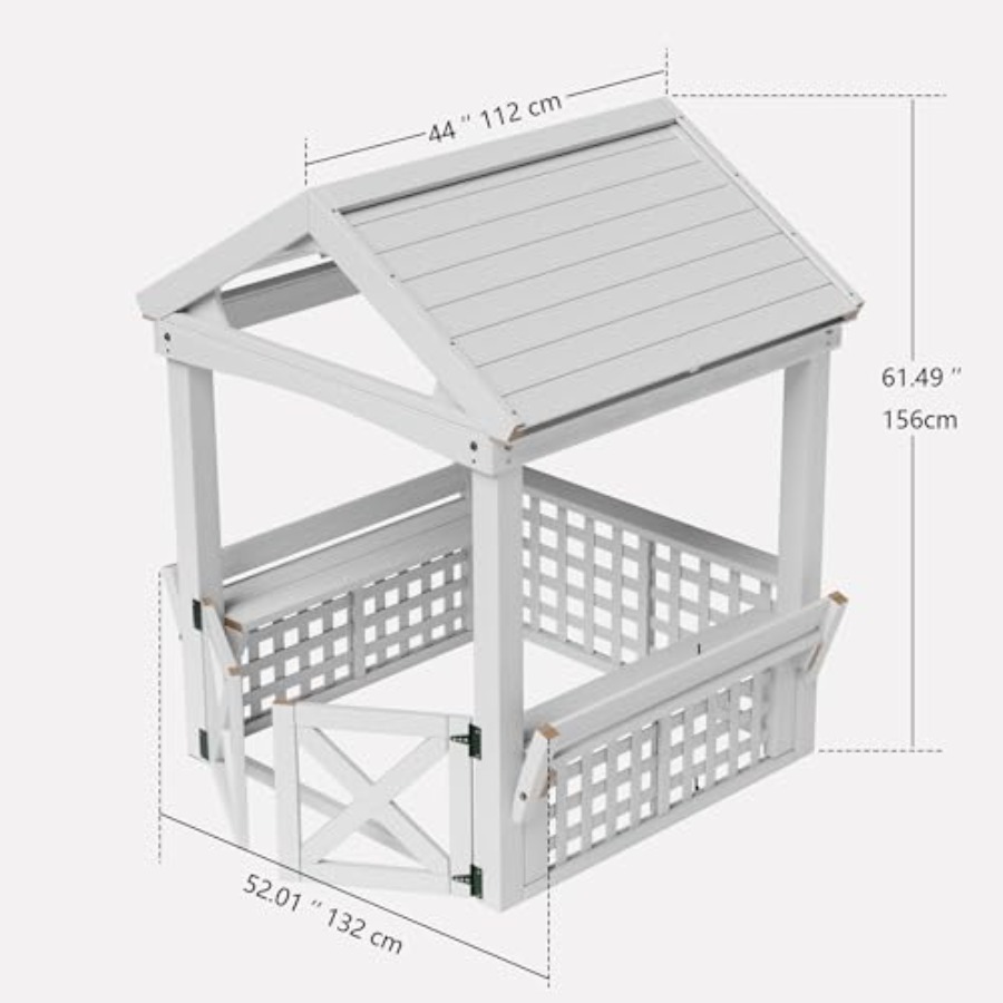Outdoor Wooden Playhouse For K - Kids Outdoor Bench 评论和价格