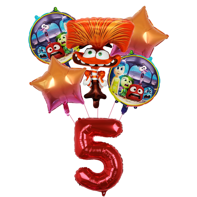 6pcs New Inside Out2 Balloons  - Outdoor Kids In An Indoor World 评论和价格