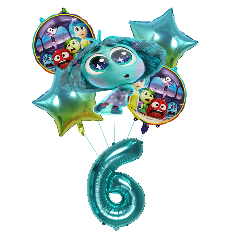 6pcs New Inside Out2 Balloons  - Outdoor Kids In An Indoor World 评论和价格