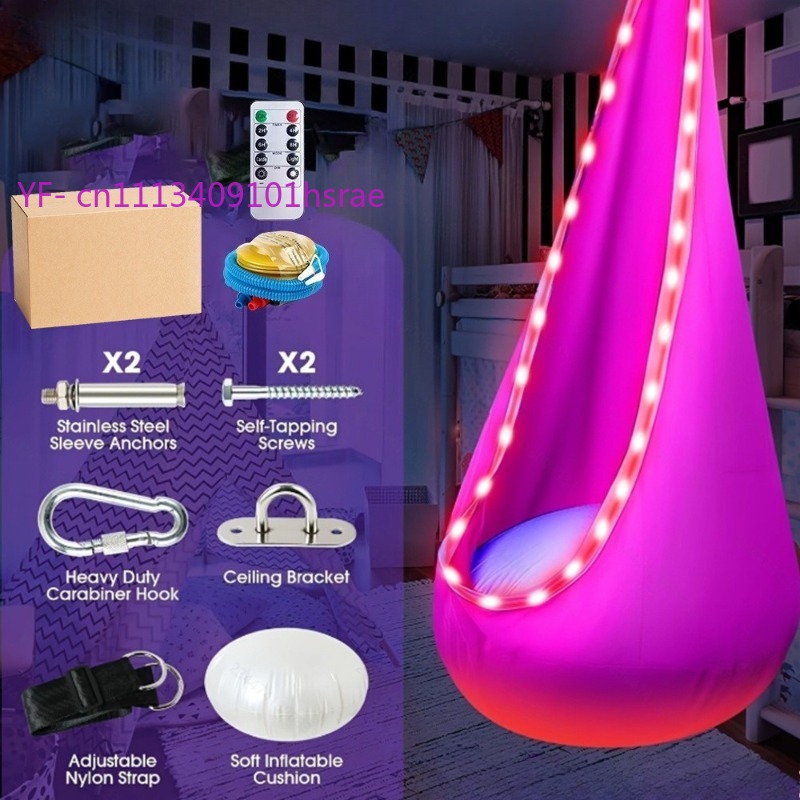 Glowing LED Inflatable Hammock - Kids Outdoor Hammock 评论和价格