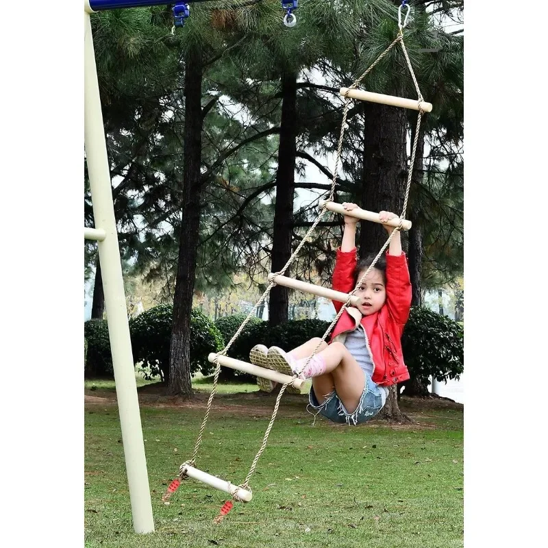 Children Climbing Rope Ladder  - Kids Outdoor Climber 评论和价格
