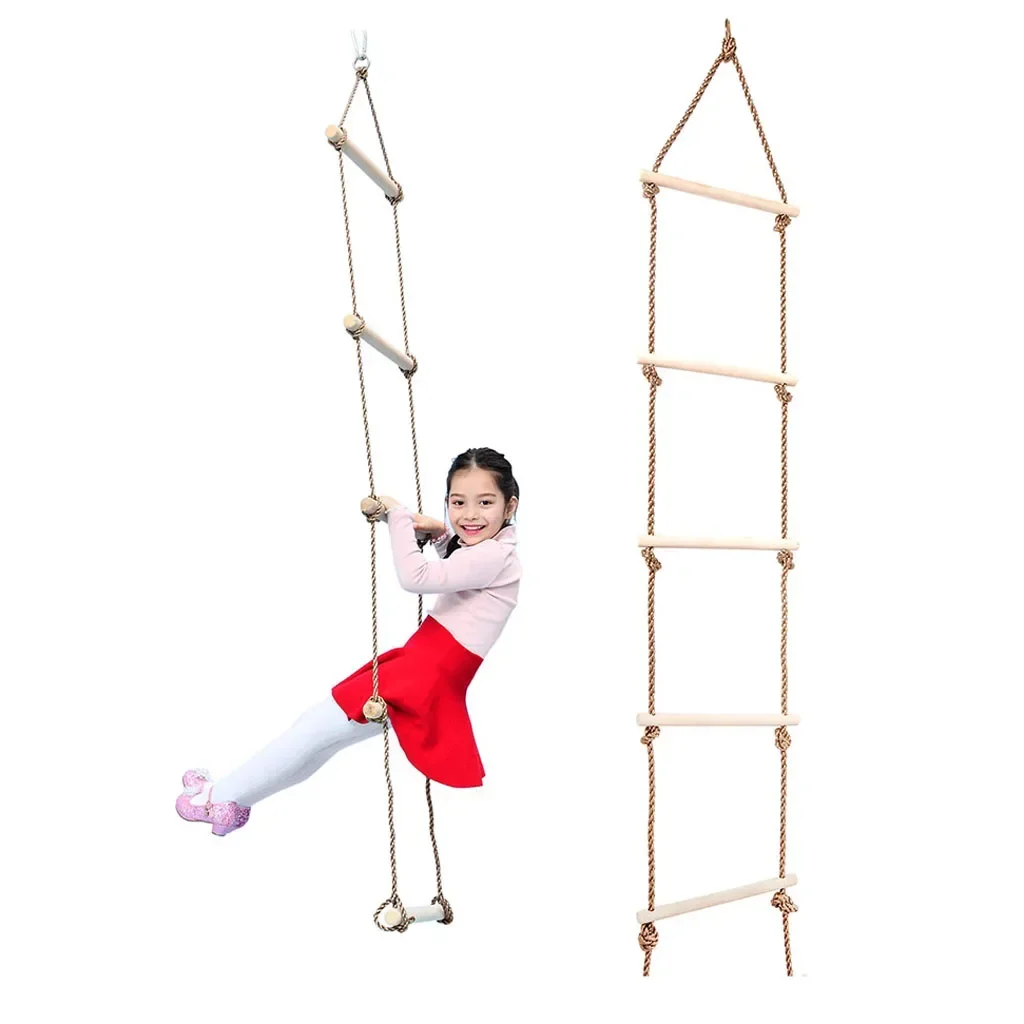 Children Climbing Rope Ladder  - Kids Outdoor Climber 评论和价格