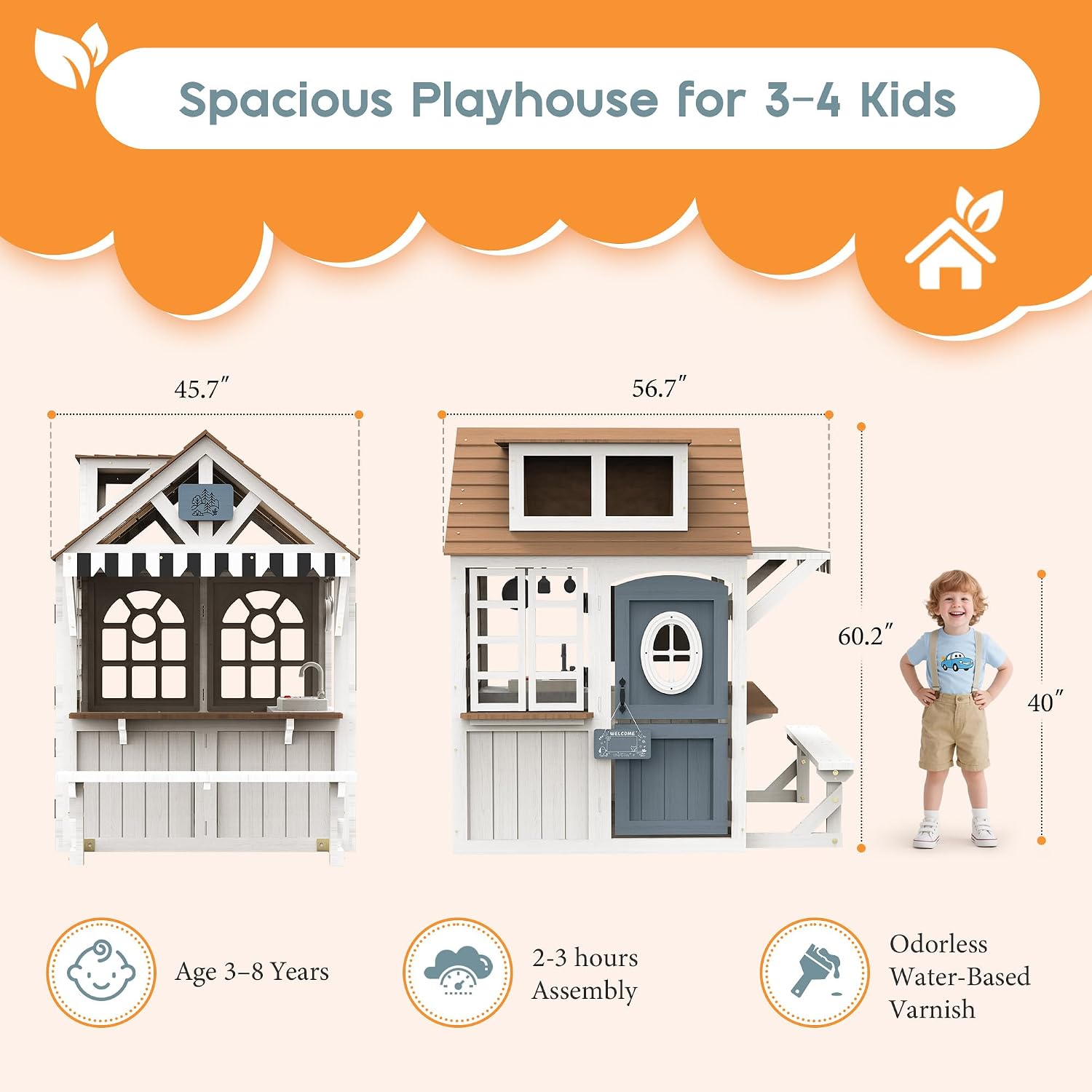 Albott Kids Outdoor Wooden Pla - Kids Outdoor Bench 评论和价格