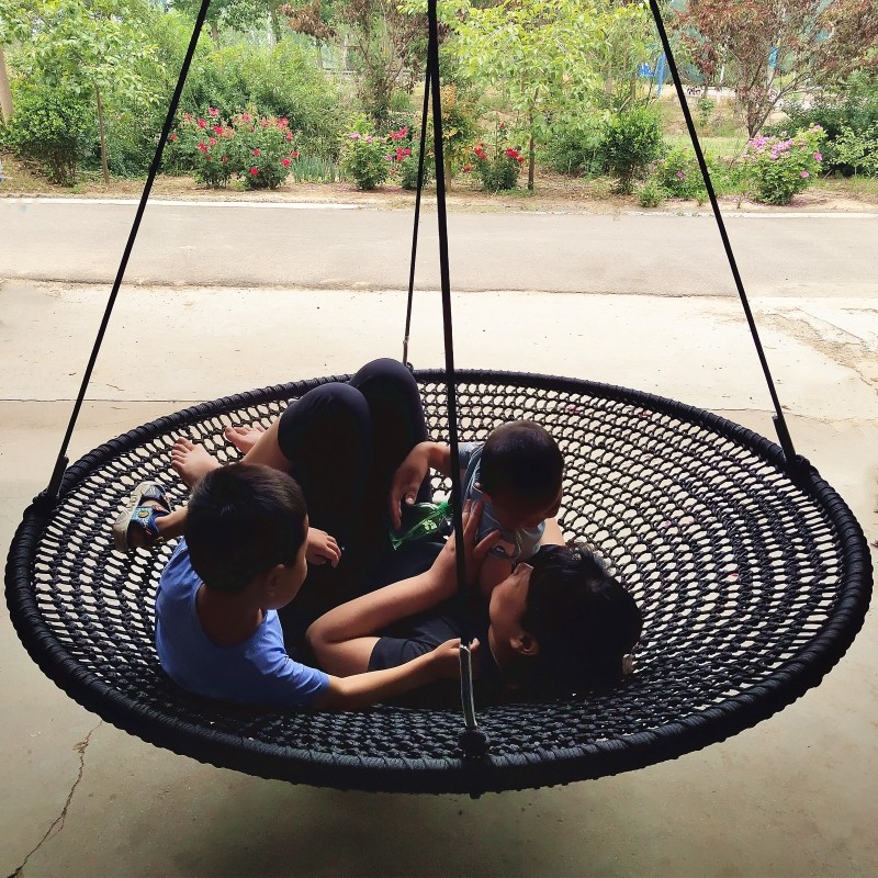 Large Round Disc Swing Outdoor - Kids Outdoor Nest Swing 评论和价格