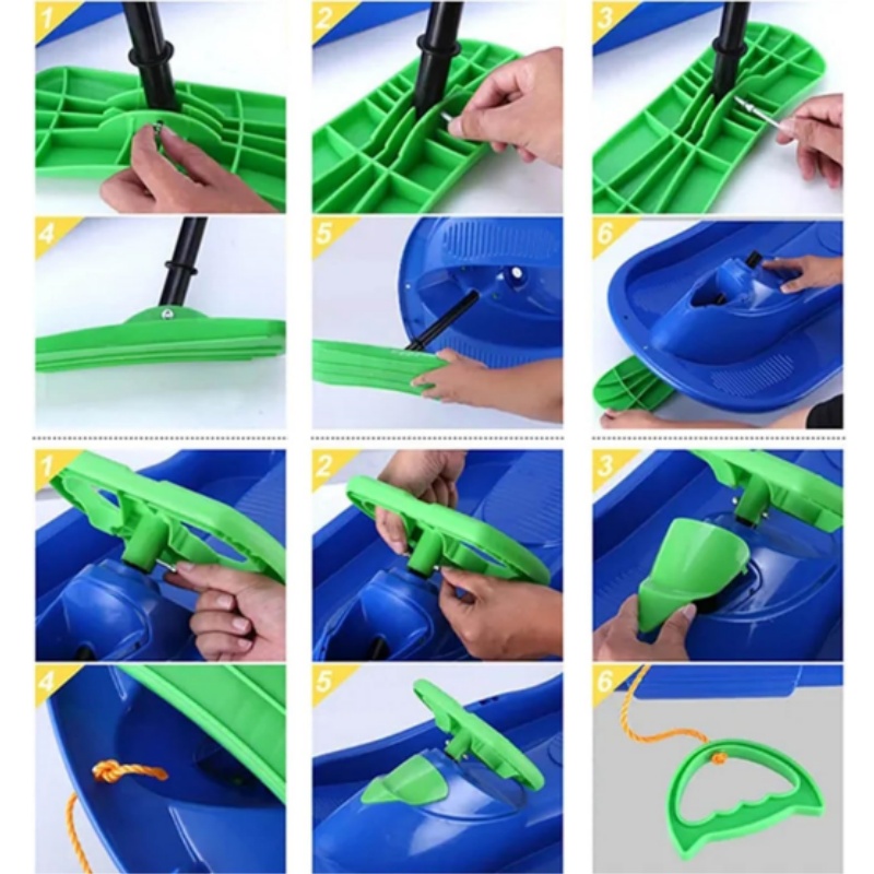 Kids Snow Sled With Steering W - Kids Unique Outdoor Toys 评论和价格