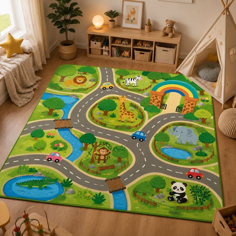 VIKAMA Kids Town Zoo Traffic P - Kids Outdoor Zoo 评论和价格